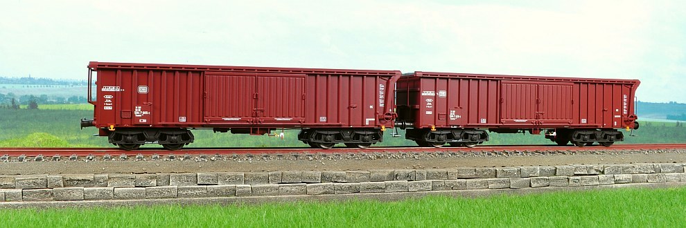 set vagoane gondola pentru transport argila ACME 45015